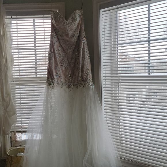 Beautiful GIGI Designs by La Femme lace gown - Picture 8 of 14